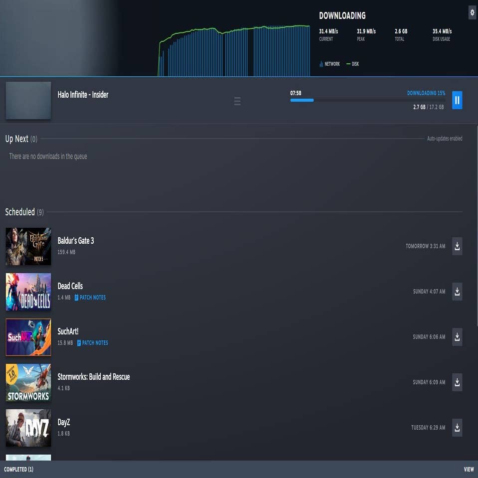 Steam update adds ability to install multiple games at once
