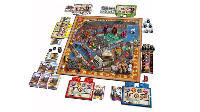 Hamburg board game layout