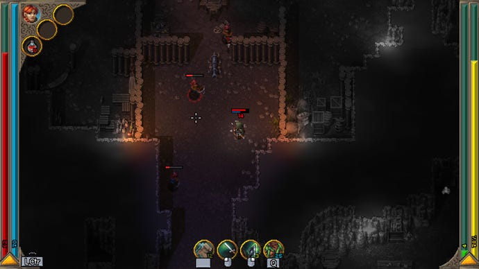 Exploring a dungeon in Hammerwatch 2 - a pirate hideout, which is indeed full of pirates