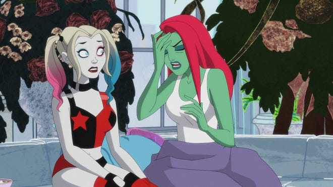 Harley and Ivy in bed together