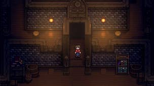 A new screenshot showing the player character in a basement room in Stardew Valley creators upcoming game, Haunted Chocolatier.