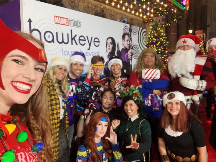 Cosplayers Attend the Hawkeye Premiere in Hollywood