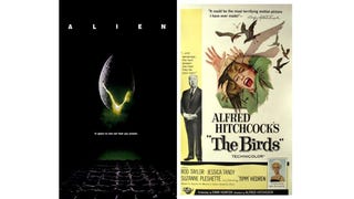Poster with Alien and The Birds