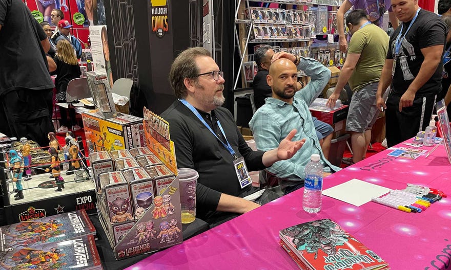 Christopher Yost and Nathan Gooden at San Diego Comic-Con 2023