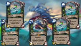 The multi-card Xhilag of the Abyss in Hearthstone.