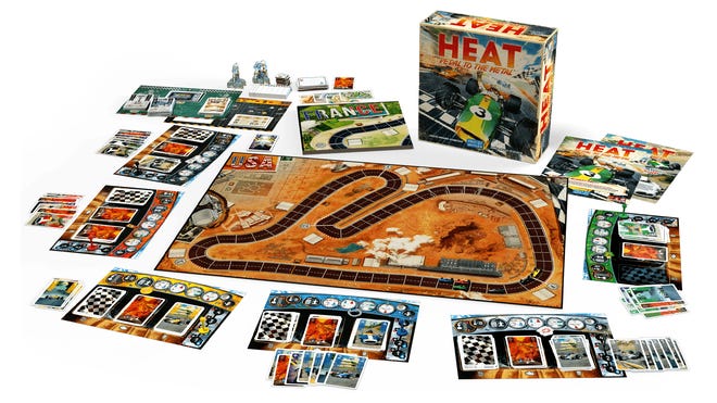 An image of the components for Heat: Pedal to the Metal