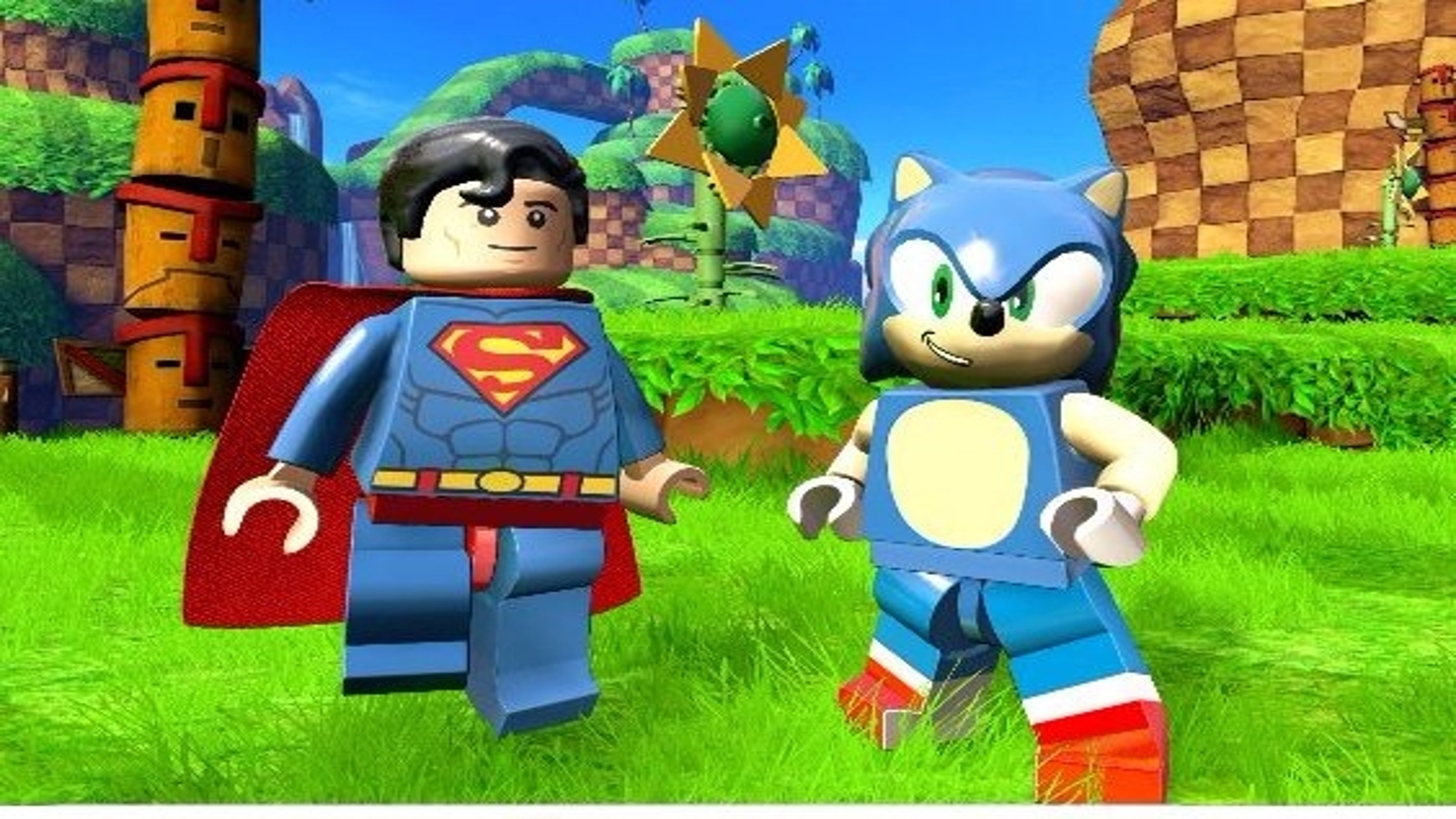 LEGO Dimensions - Super Sonic Free Roam Gameplay (Sonic the Hedgehog World)  