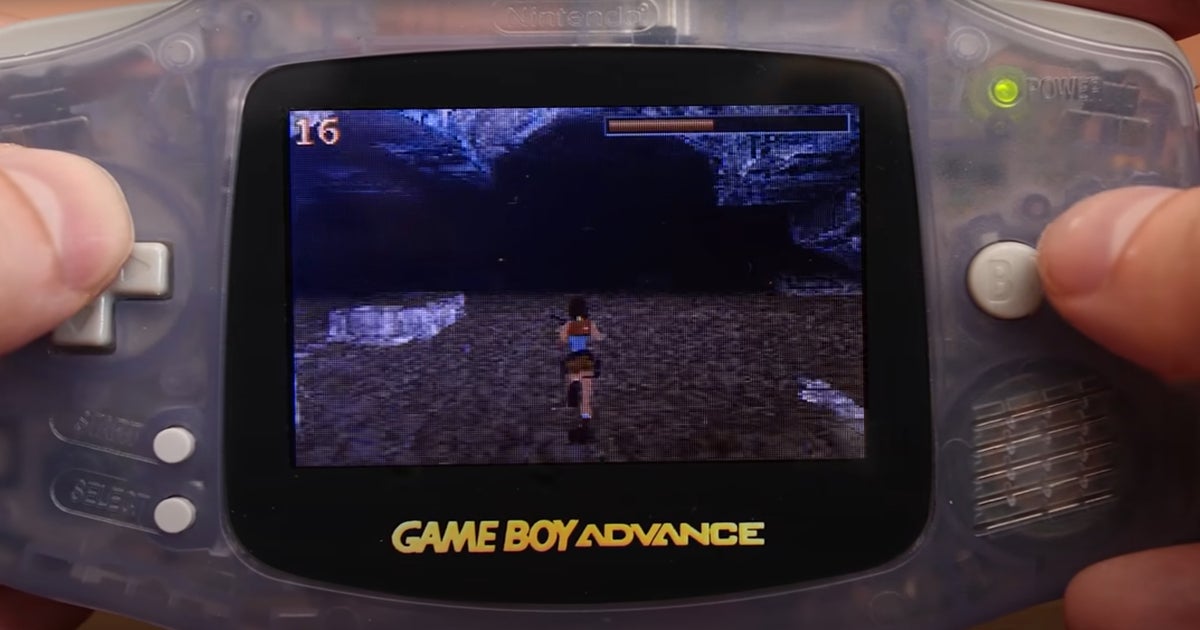 Someone Got PS1 Classic Tomb Raider Running On A Game Boy Advance