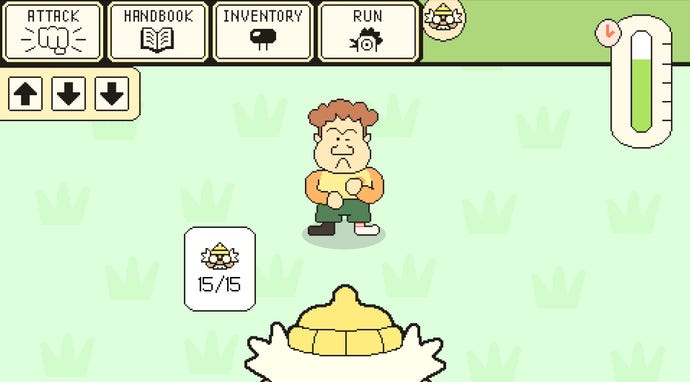 Two men confront each other in Hermit And Pig