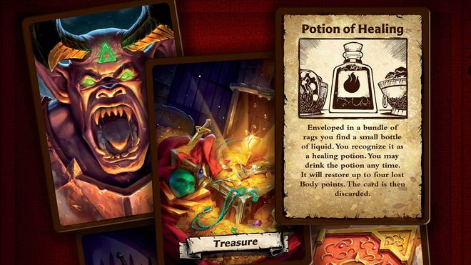 HeroQuest board game cards
