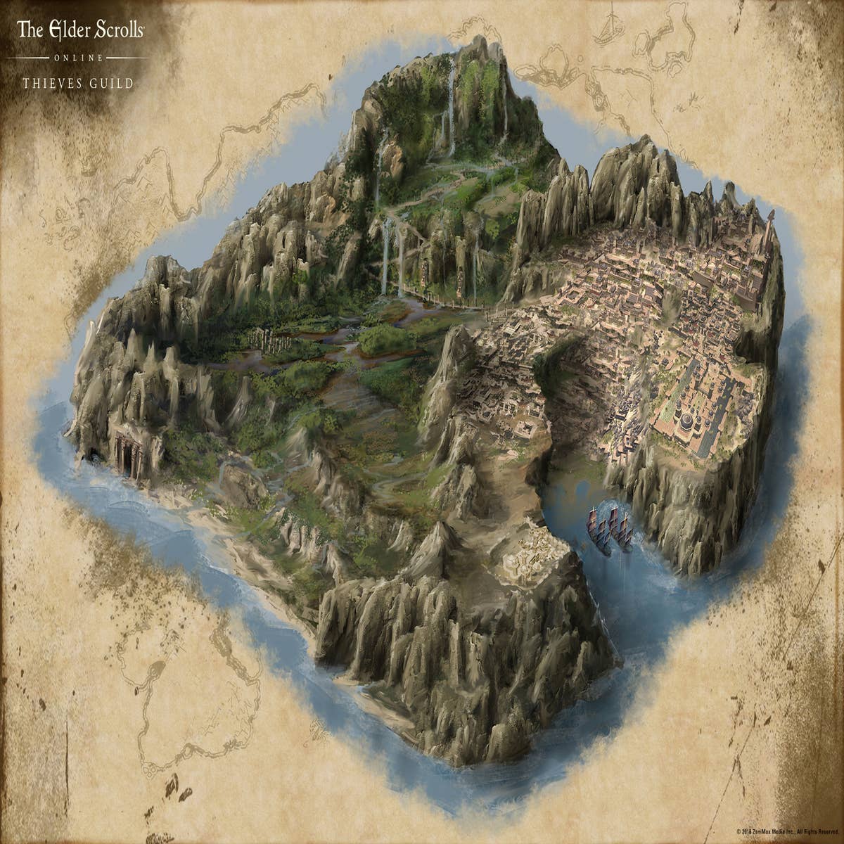 My idea of what the ElderScrolls 6 Redfall map could look like. If
