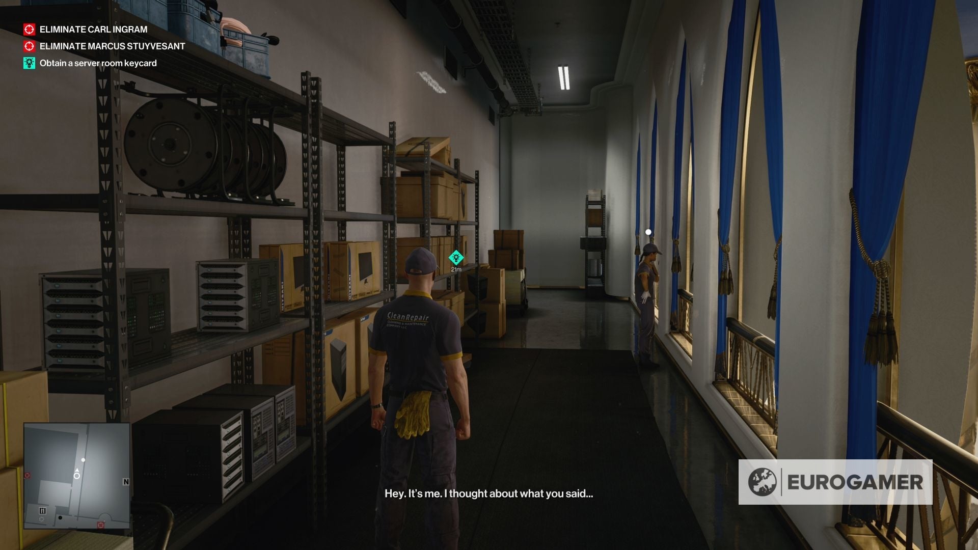 Hitman 3 server room puzzle How to acquire admin privileges and what