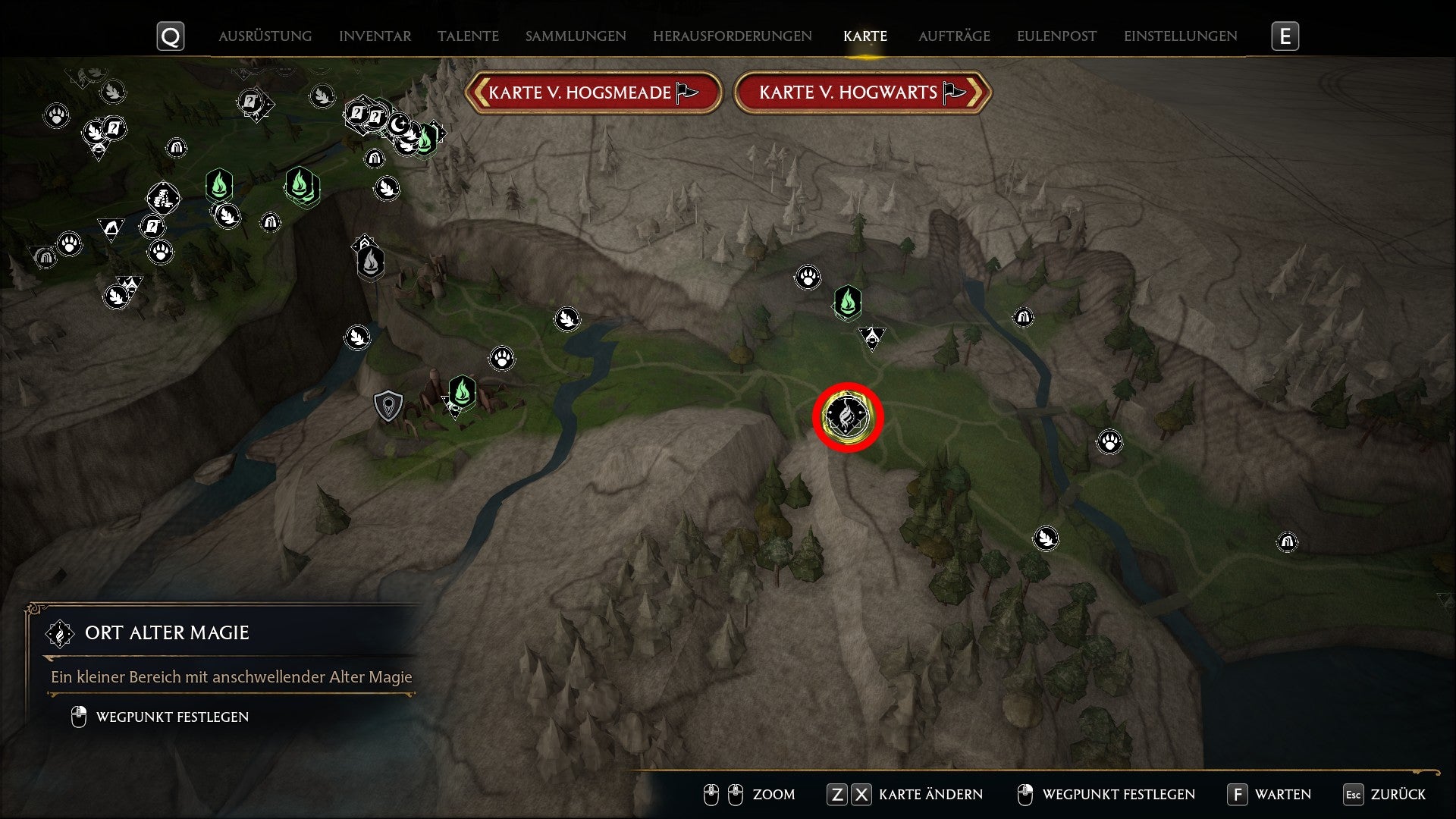 Hogwarts Legacy Orte Alter Magie Alle Fundorte und wie sie funktionieren Eurogamer.de