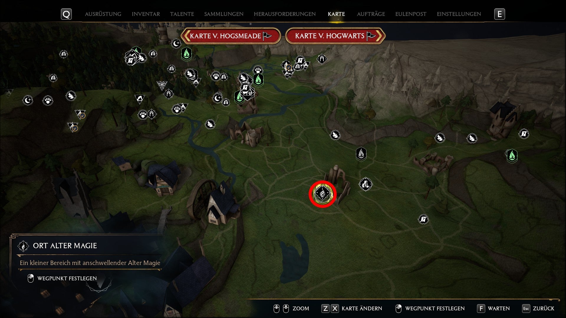 Hogwarts Legacy Orte Alter Magie Alle Fundorte und wie sie funktionieren Eurogamer.de