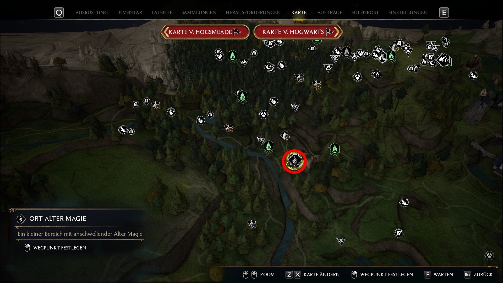 Hogwarts Legacy Orte Alter Magie Alle Fundorte und wie sie funktionieren Eurogamer.de