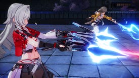 A character unleashes with twin pistols in Honkai Impact 3rd Part 2