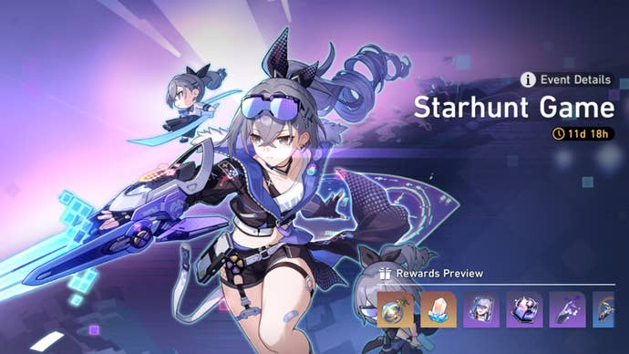 The Starhunt Game limited-time event for Honkai Star Rail 1.1 which offers free Stellar Jades as a reward.