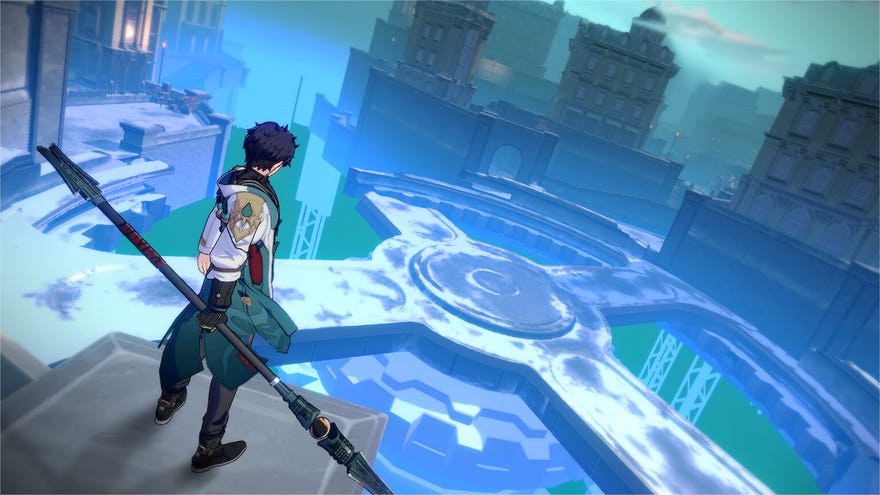 HONKAI: Star Rail Character ve hře přehlíží oblast dungeonu