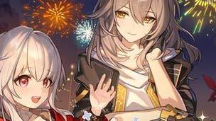 Image showing Honkai Star Rail characters with fireworks in the background.
