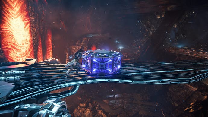 Horizon verboten den Westen Burning Ufer Cesson Theta Bridge Puzzle Drückenkiste