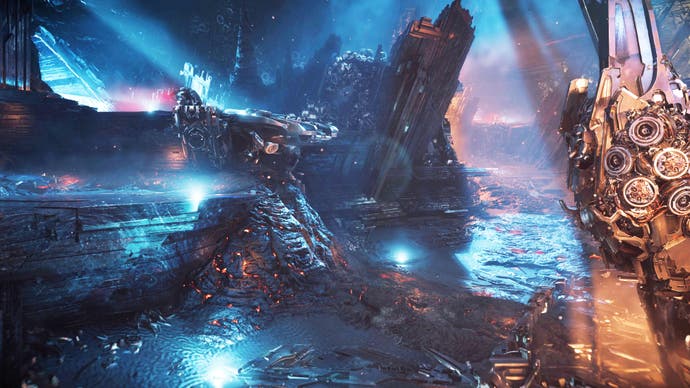 Horizon verboten West Burning Shores Cachton Theta Bridge Puzzle Zweiter Lavastandfläche