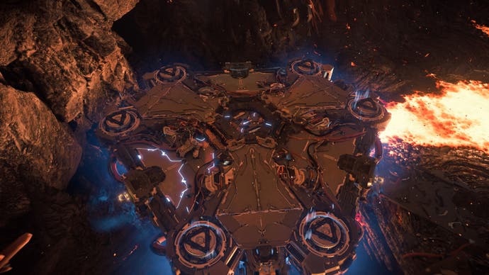 Horizon verboten West Burning Ufer Cauldron Theta Floating Platform