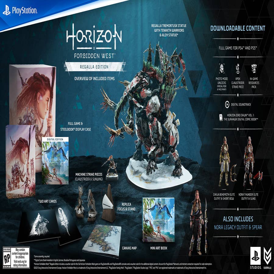 Horizon Forbidden West Standard and Special editions do not include Dual  Entitlement for PS4 and PS5 versions