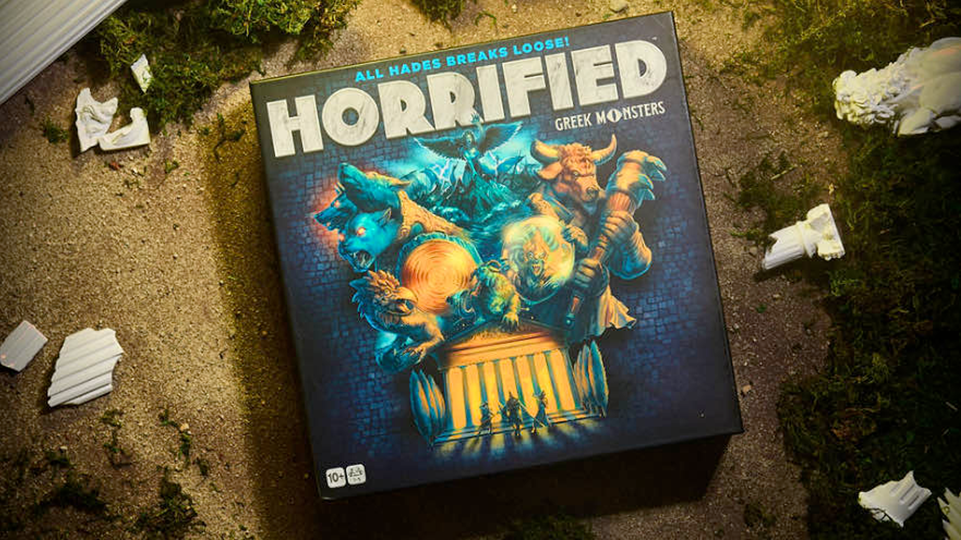 Horrified Greek Monsters is basically a horrorthemed Hades board game