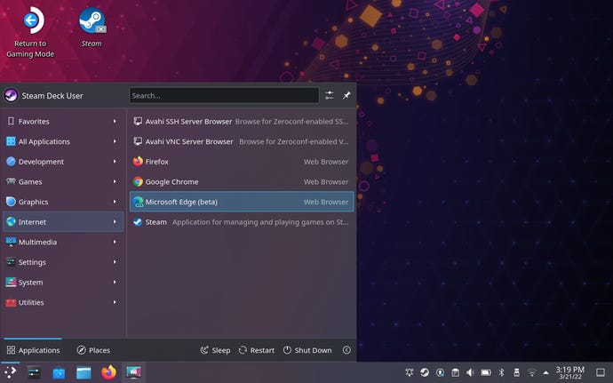 Step 6 of how to get Xbox Cloud Gaming on the Steam Deck: Right click on the Microsoft Edge beta and click "Add to Steam"