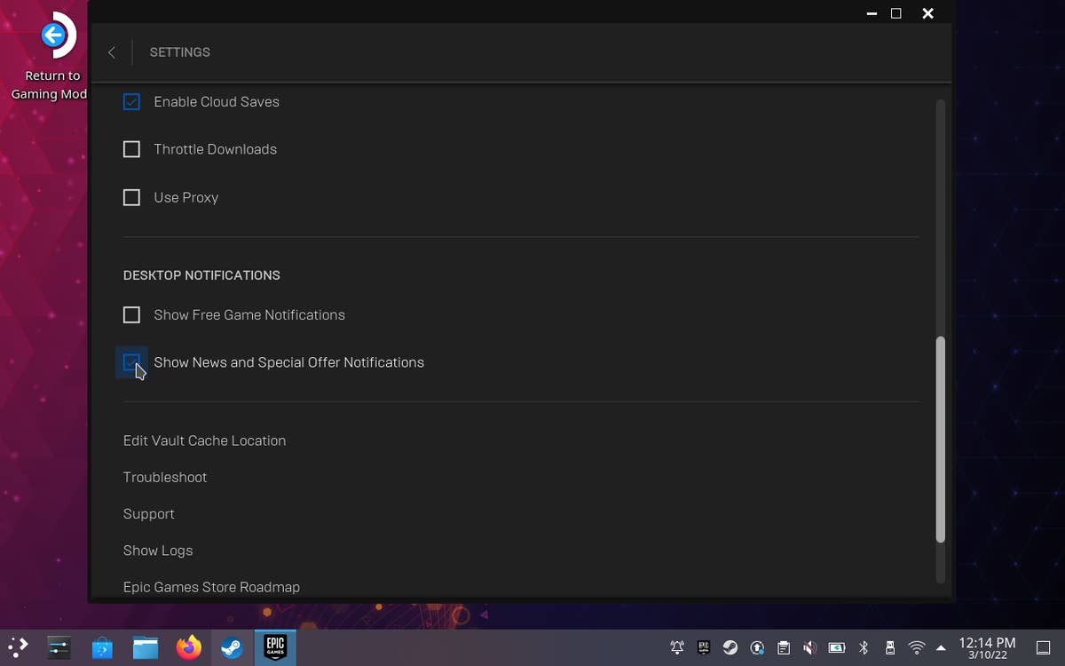 How to install the Epic Games Launcher on the Steam Deck