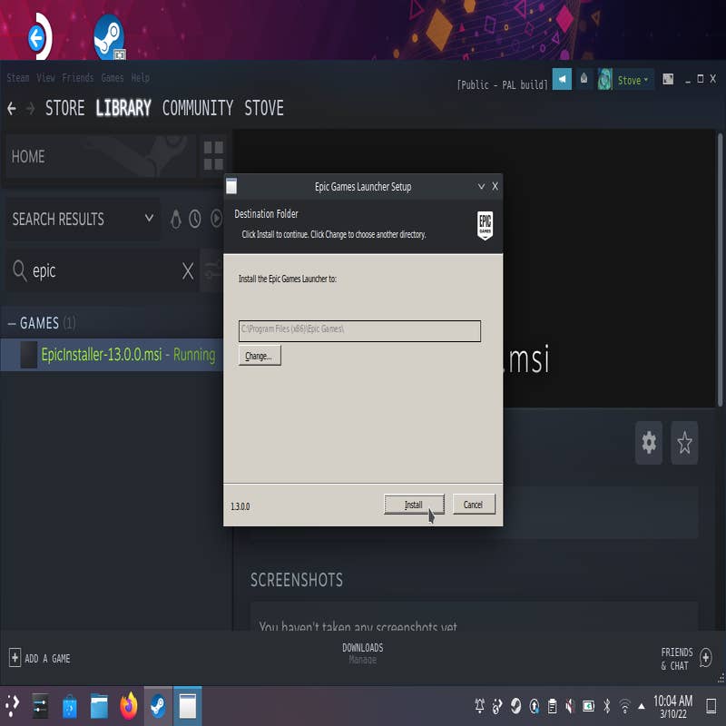 How to install Epic Games on Steam Deck and SteamOS