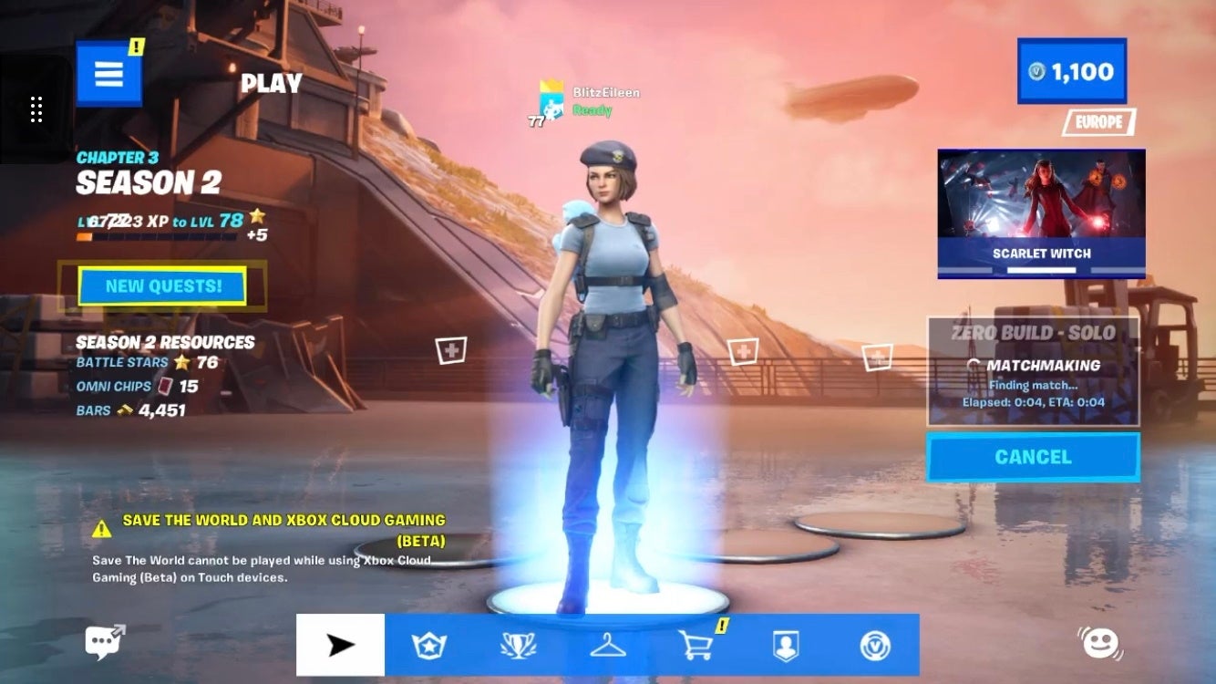 How To Play Fortnite Xbox Cloud Gaming On IOS And Android | Eurogamer.net