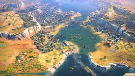 A large contemporary city in a screenshot of Humankind's Cultures of Africa Pack.