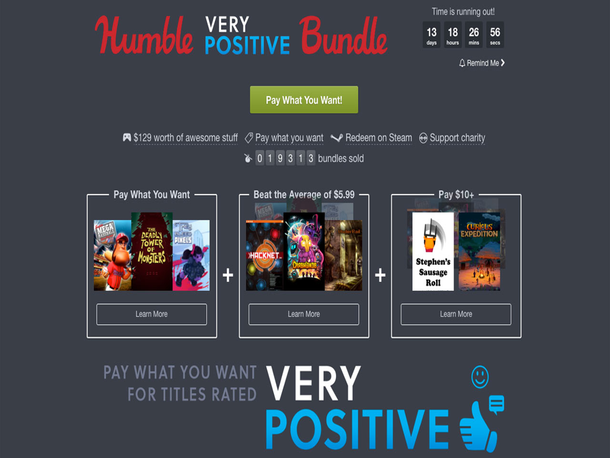 MASSIVE Humble Bundle STEAM Weekly Sale! 35 DISCOUNTED GREAT STEAM