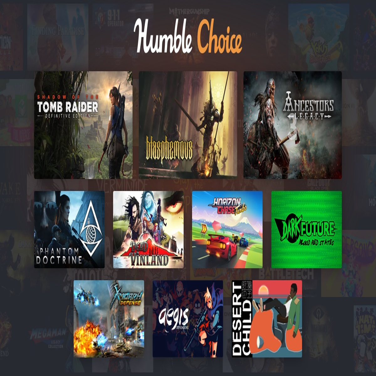 First Humble Choice bundle launches featuring Shadow of the Tomb Raider,  Blasphemous and more