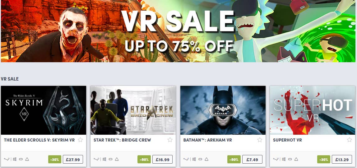 VR Humble Bundle (redeemable on Steam) - a few older titles but