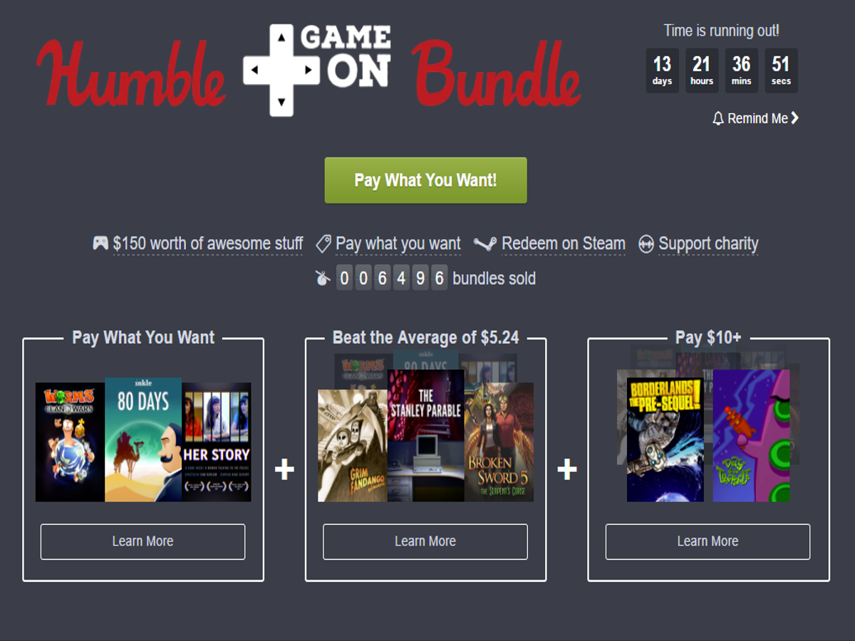 Steam Humble Bundle Games Key Giveaway