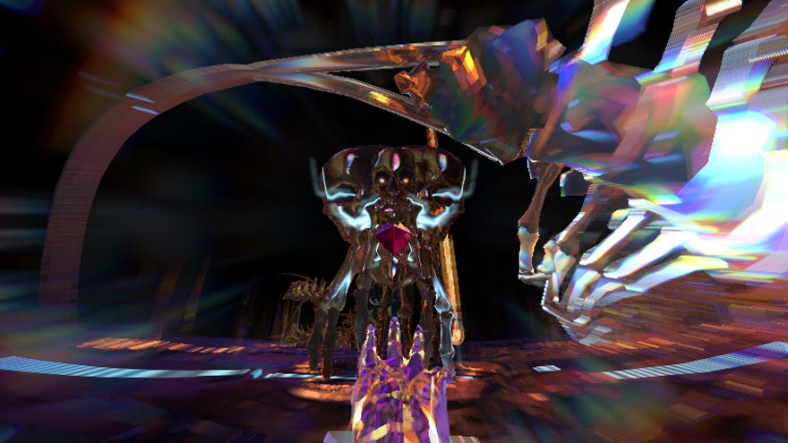 A skullbeast and wyrm in a Hyper Demon screenshot.