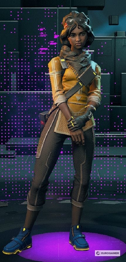 Hyper Scape Season 1 Battle Pass champion skins, including Nahri ...