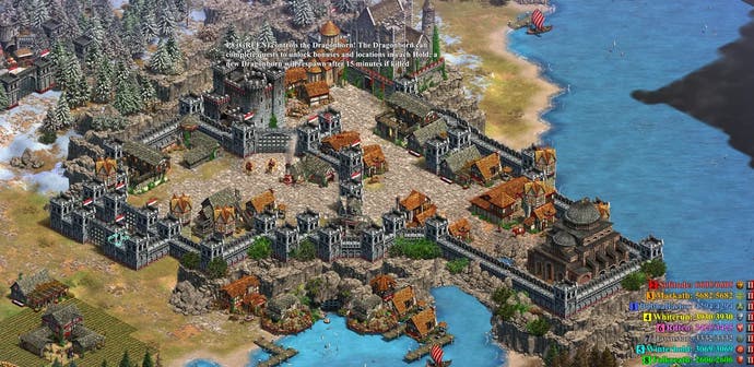 Captura de pantalla de la Soledad de Skyrim recreada en Age of Empires 2