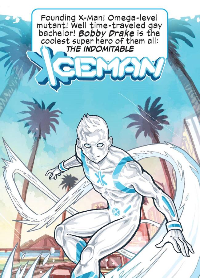 Image from scrolling webcomic featuring Iceman