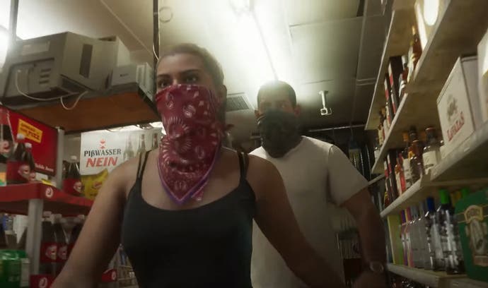 Lucia and Jason rob a convenience store, GTA 6