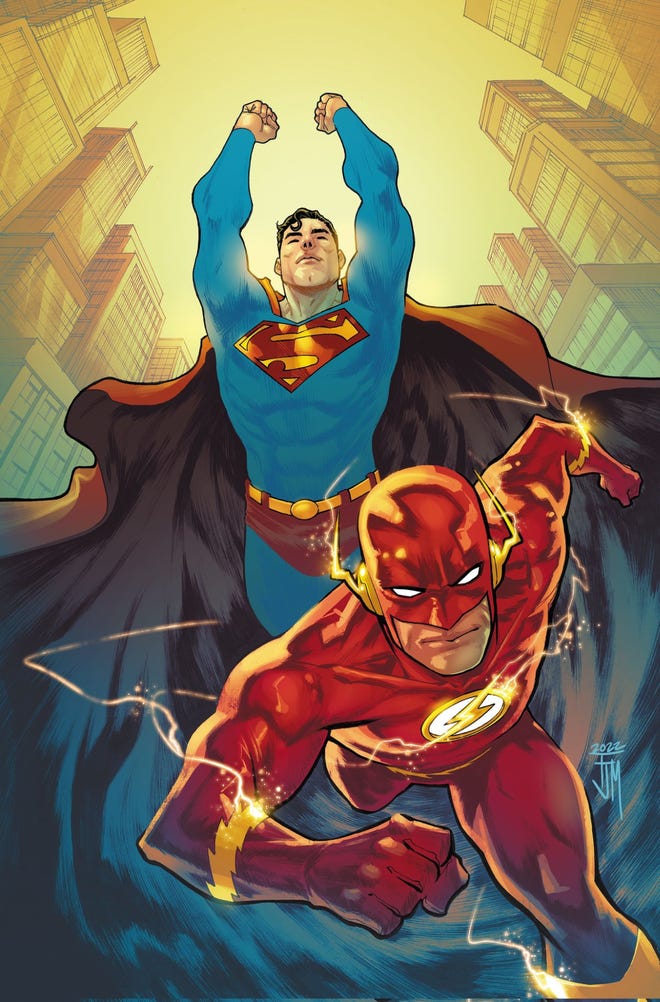 Illustrated cover of Superman and the Flash