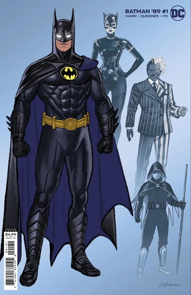 Variant cover featuring character designs