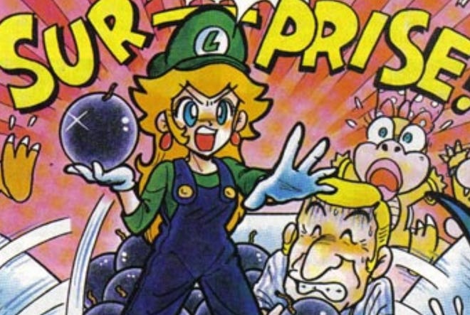 Image of Peach in Super Mario Adventures