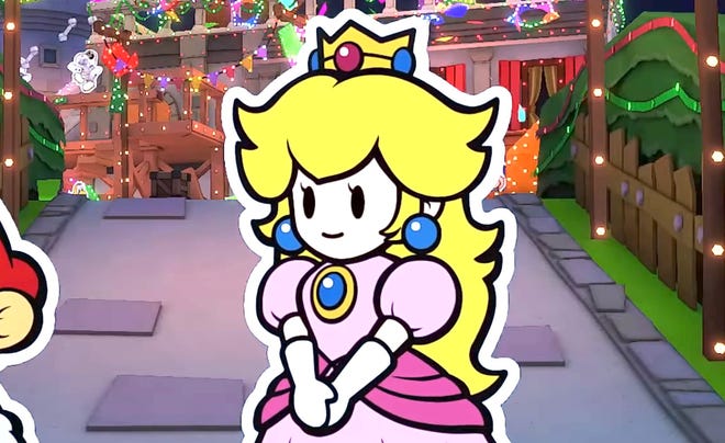 Image of Peach in Paper Mario