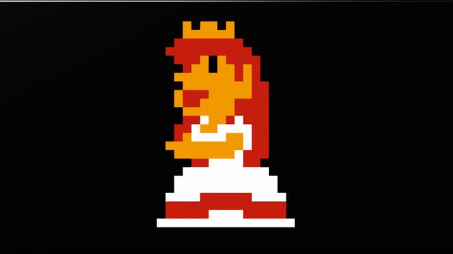 Image of Peach in Super Mario Bros