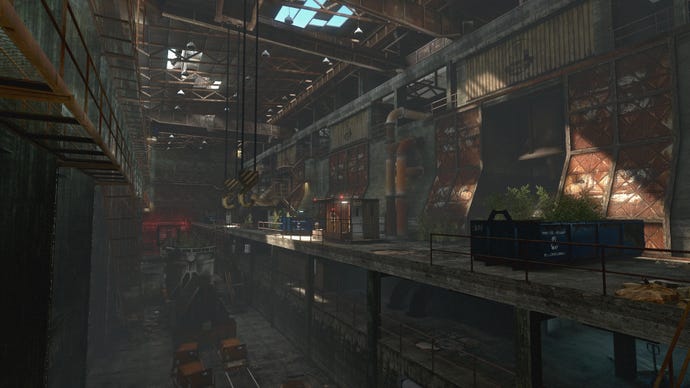 A hangar scene from Infra