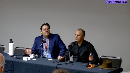 Watch Brandon Sanderson and Dan Wells record Intentionally Blank podcast at NYCC!