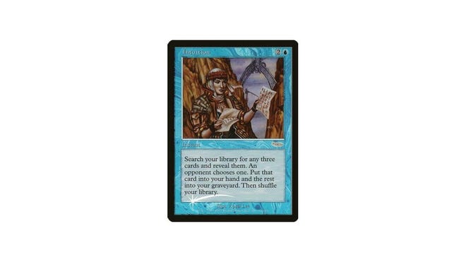 intuition foil expensive mtg card